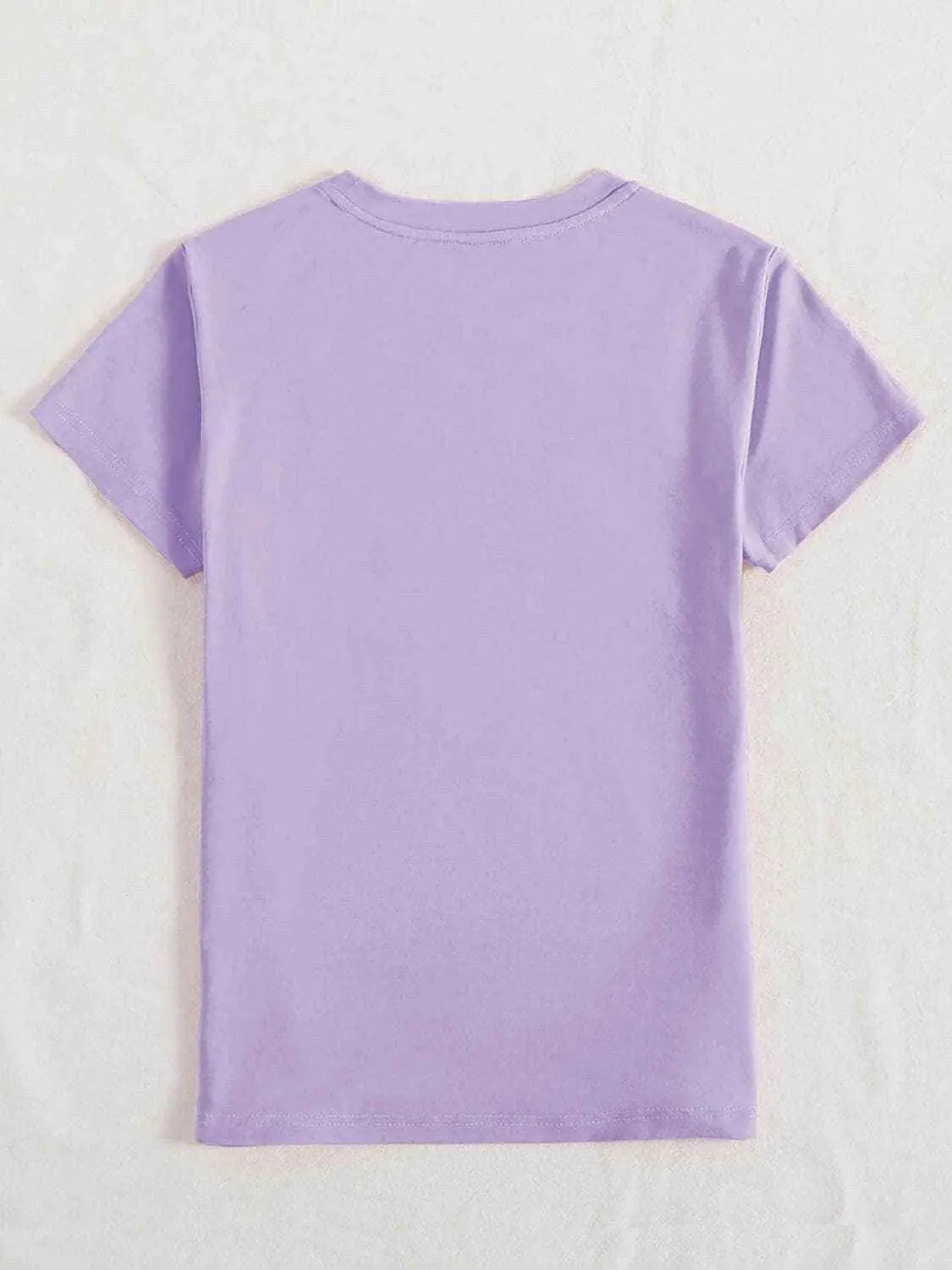 Graphic Round Neck Tee - Soft Polyester - Love Salve